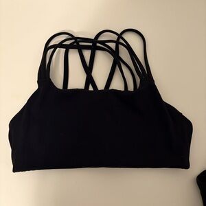 Athleta Black Strappy Bra